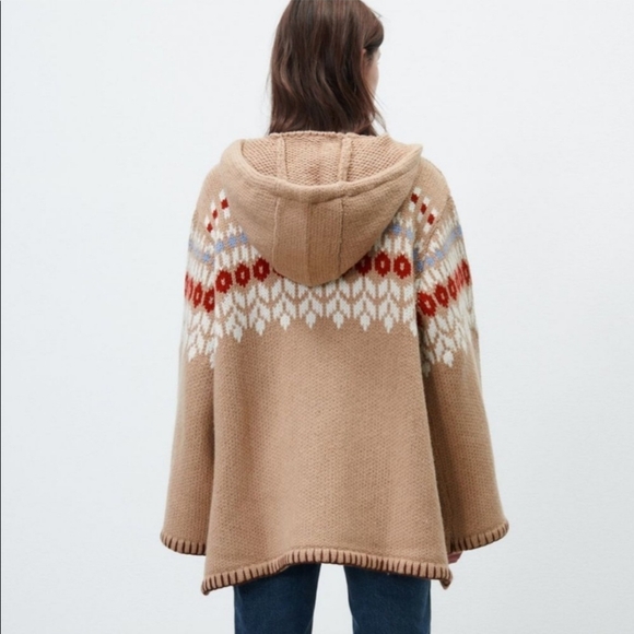 Zara Hooded Wool Sweater - Picture 2 of 7